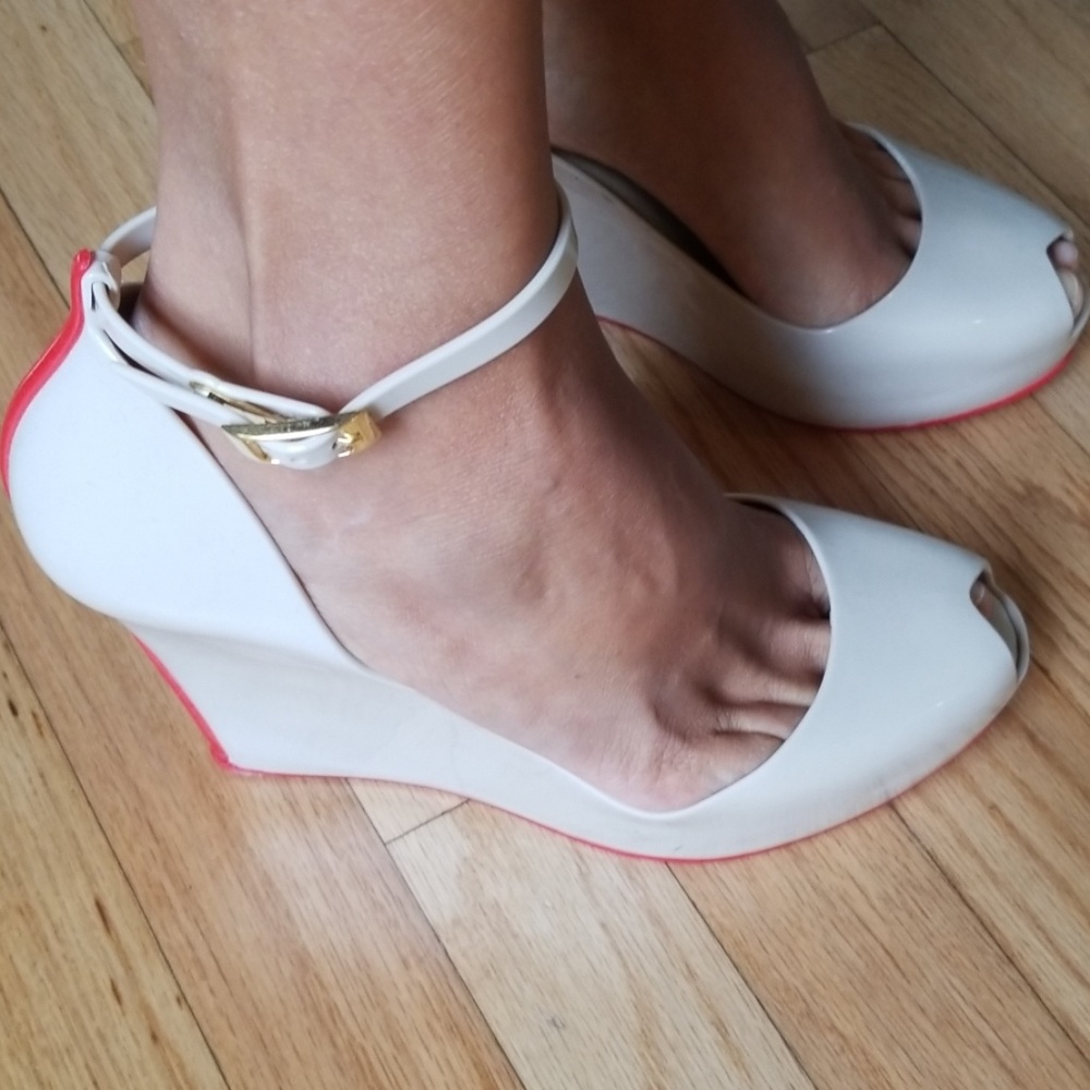 Melissa jelly wedge shoes.